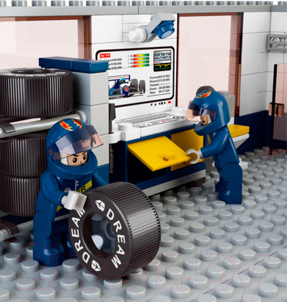 Изображение товара Конструктор Sluban Формула 1 станция техобслуживания / M38-B0356