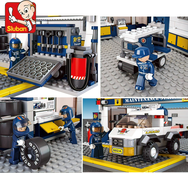 Изображение товара Конструктор Sluban Формула 1 станция техобслуживания / M38-B0356