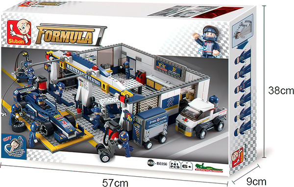Изображение товара Конструктор Sluban Формула 1 станция техобслуживания / M38-B0356