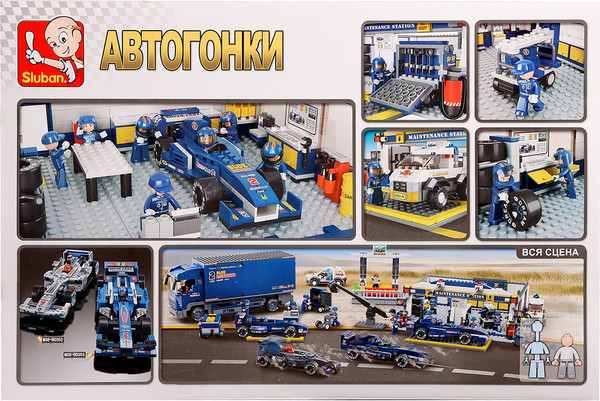 Изображение товара Конструктор Sluban Формула 1 станция техобслуживания / M38-B0356