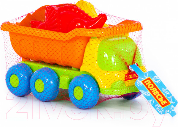 Изображение товара Самосвал игрушечный Полесье Кеша с формочками / 57846