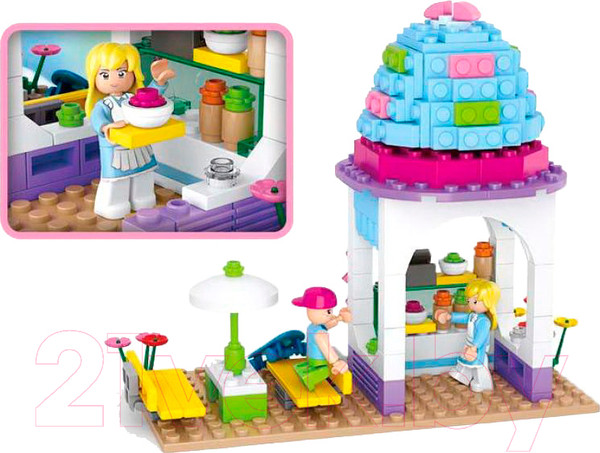 Изображение товара Конструктор Sluban Кафе "Мороженное" / M38-B0525