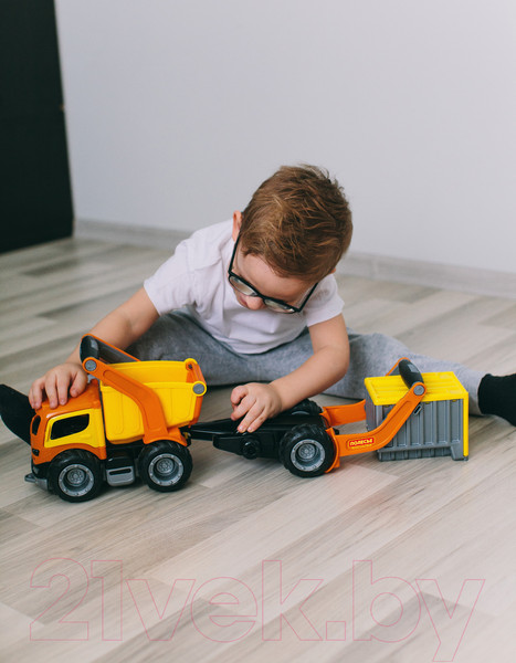 Изображение товара Самосвал игрушечный Полесье с полуприцепом ГрипТрак / 9432