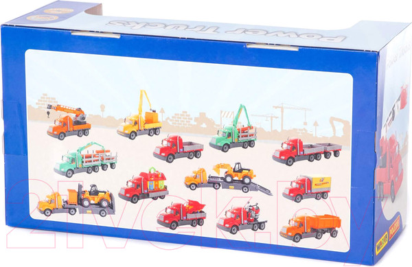 Изображение товара Кран игрушечный Полесье Майк с поворотной платформой / 61966 (в коробке)