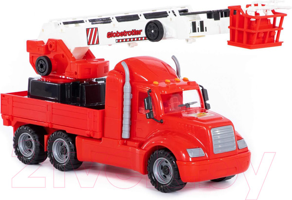 Изображение товара Автомобиль-вышка Полесье Пожарный автомобиль Майк / 55620 (в сеточке)