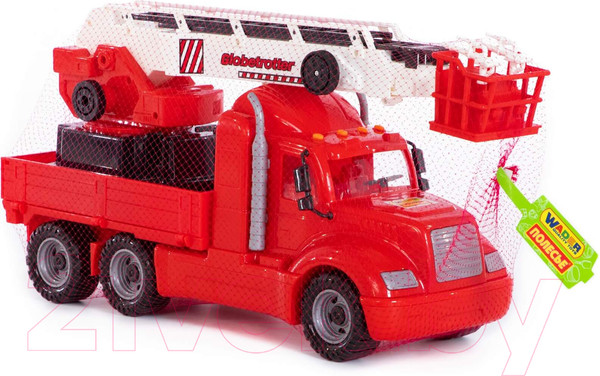 Изображение товара Автомобиль-вышка Полесье Пожарный автомобиль Майк / 55620 (в сеточке)