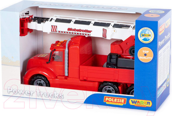 Изображение товара Автомобиль-вышка Полесье Пожарный автомобиль Майк / 61973 (в коробке)