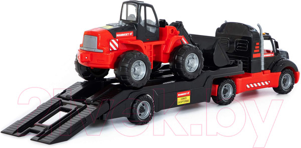 Изображение товара Набор игрушечной техники Полесье Mammoet с трактором-погрузчиком / 56993