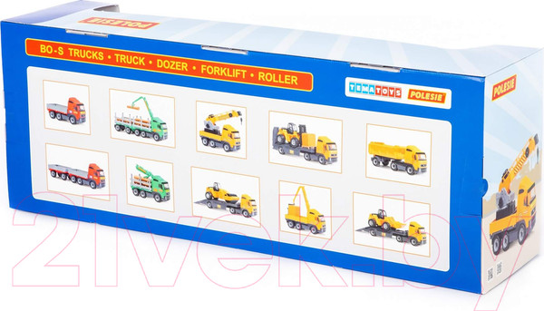 Изображение товара Лесовоз игрушечный Полесье с прицепом / 9500 (в коробке)