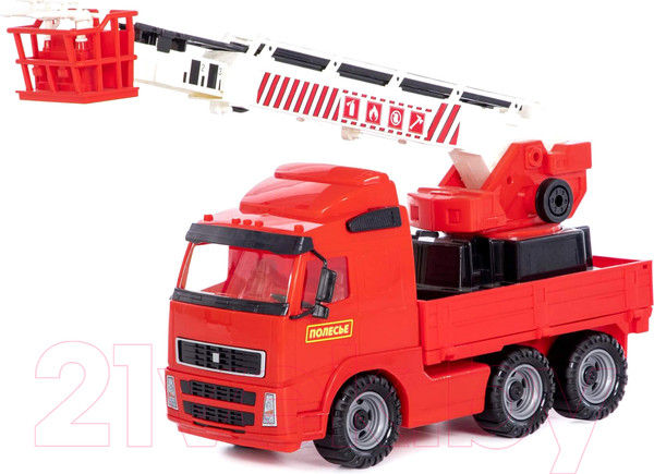 Изображение товара Автомобиль-вышка Полесье Пожарный автомобиль Volvo / 58379 (в коробке)