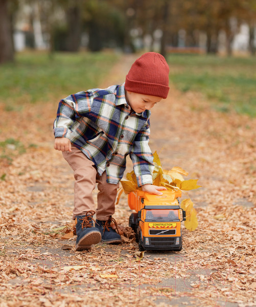 Изображение товара Самосвал игрушечный Полесье с полуприцепом / 9524 (в коробке)
