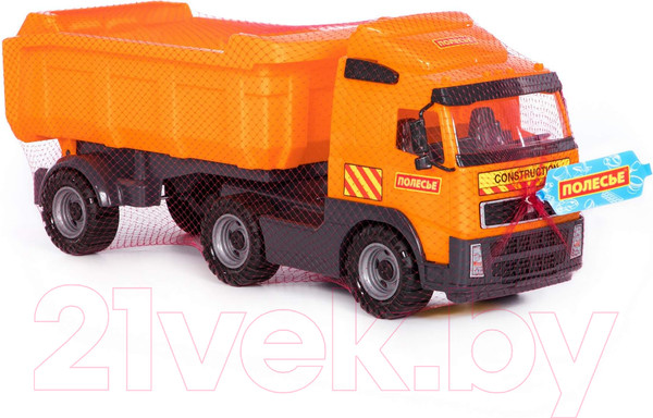 Изображение товара Самосвал игрушечный Полесье с полуприцепом / 8749 (в сеточке)