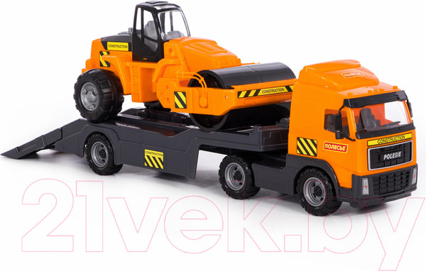 Изображение товара Набор игрушечной техники Полесье с дорожным катком / 9630 (в коробке)