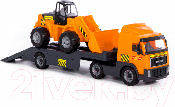 Изображение товара Набор игрушечной техники Полесье с трактором-погрузчиком / 9616 (в коробке)