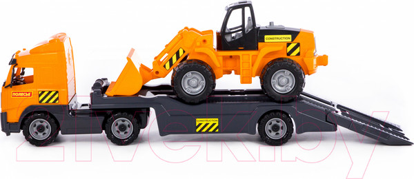 Изображение товара Набор игрушечной техники Полесье с трактором-погрузчиком / 9616 (в коробке)