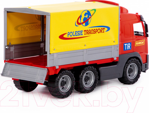 Изображение товара Самосвал игрушечный Полесье бортовой тентовый / 58287 (в лотке)