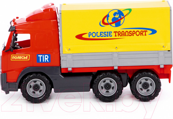 Изображение товара Самосвал игрушечный Полесье бортовой тентовый / 58287 (в лотке)