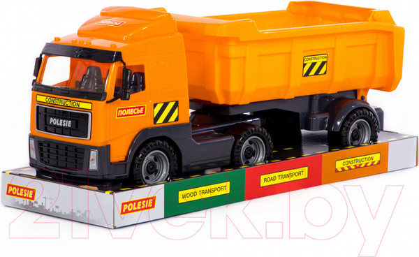 Изображение товара Самосвал игрушечный Полесье с полуприцепом / 58393 (в лотке)