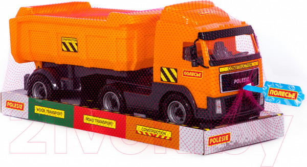 Изображение товара Самосвал игрушечный Полесье с полуприцепом / 58393 (в лотке)