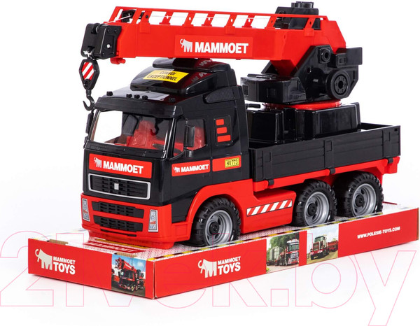 Изображение товара Кран игрушечный Полесье Mammoet с поворотной платформой / 57099 (в лотке)