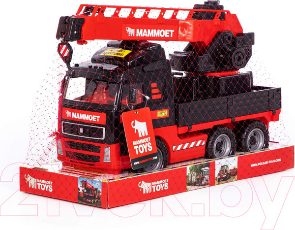 Изображение товара Кран игрушечный Полесье Mammoet с поворотной платформой / 57099 (в лотке)
