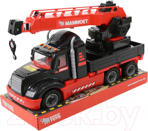 Изображение товара Кран игрушечный Полесье Mammoet с поворотной платформой / 57112 (в лотке)