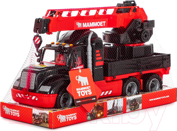 Изображение товара Кран игрушечный Полесье Mammoet с поворотной платформой / 57112 (в лотке)