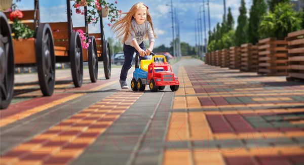 Изображение товара Каталка детская Полесье Буран №2 / 43801 (красно-голубой)