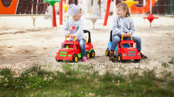 Изображение товара Каталка детская Полесье Буран №2 / 43801 (красно-голубой)