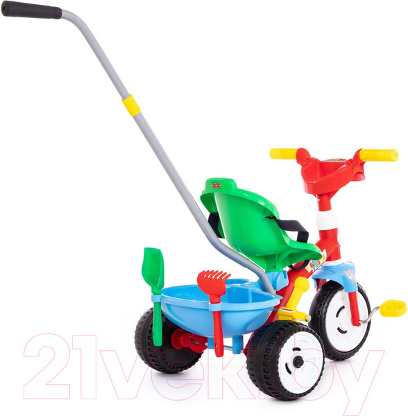 Изображение товара Трехколесный велосипед с ручкой Полесье Беби Трайк / 46475