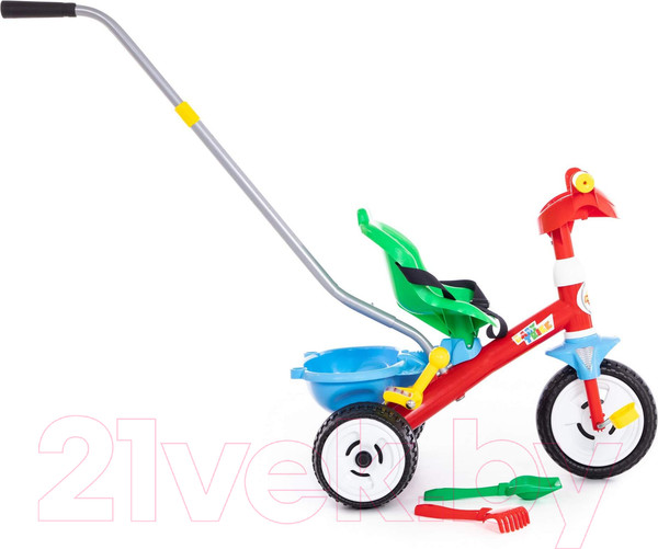 Изображение товара Трехколесный велосипед с ручкой Полесье Беби Трайк / 46475