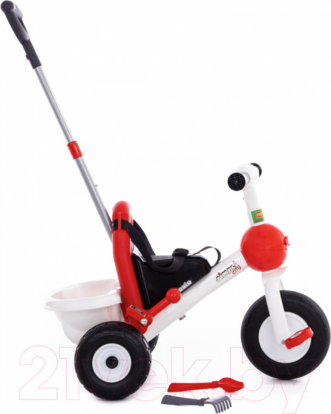 Изображение товара Трехколесный велосипед с ручкой Полесье Базик / 46215