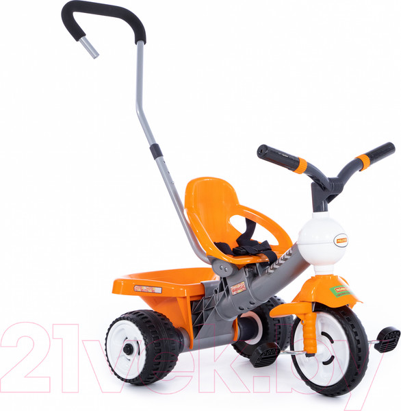 Изображение товара Трехколесный велосипед с ручкой Полесье Дидактик / 46338