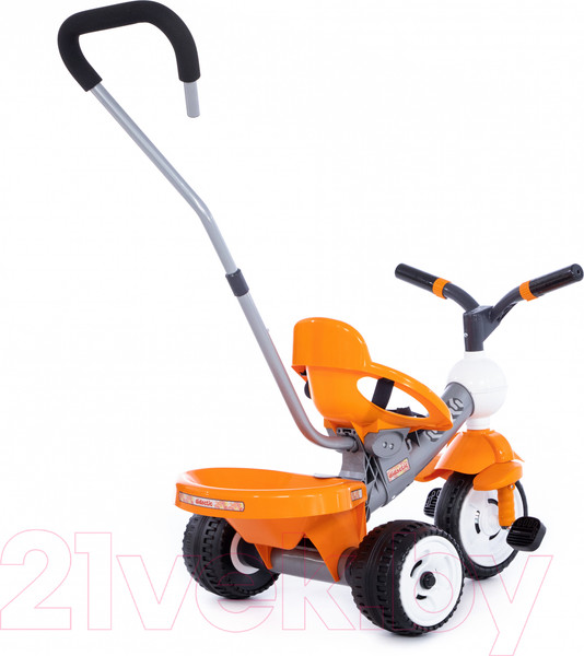 Изображение товара Трехколесный велосипед с ручкой Полесье Дидактик / 46338