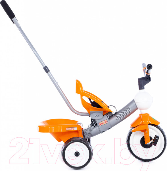 Изображение товара Трехколесный велосипед с ручкой Полесье Дидактик №2 / 46369