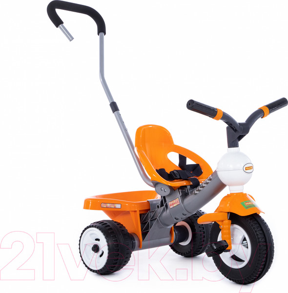 Изображение товара Трехколесный велосипед с ручкой Полесье Дидактик №3 / 46390