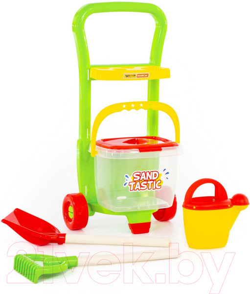 Изображение товара Тележка с инструментами игрушечная Полесье №394 Sand Tastic / 38340