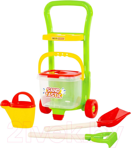 Изображение товара Тележка с инструментами игрушечная Полесье №394 Sand Tastic / 38340