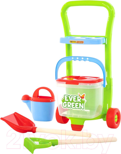 Изображение товара Тележка с инструментами игрушечная Полесье №395 Ever Green / 38418