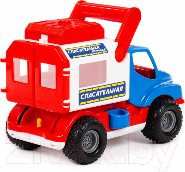 Изображение товара Автомобиль игрушечный Полесье Спасательная команда КонсТрак / 0537 (в сеточке)