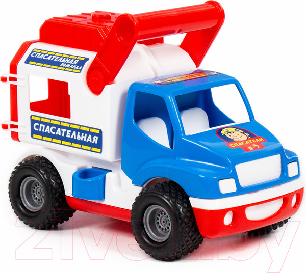Изображение товара Автомобиль игрушечный Полесье Спасательная команда КонсТрак / 0537 (в сеточке)