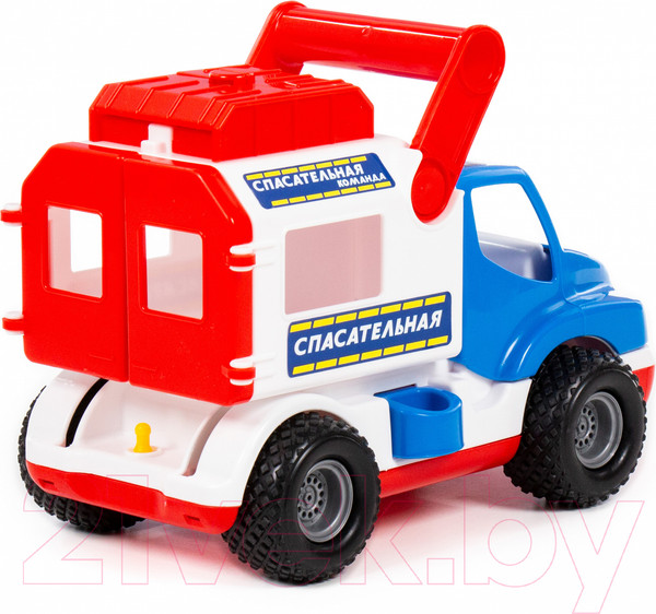Изображение товара Автомобиль игрушечный Полесье Спасательная команда КонсТрак / 0537 (в сеточке)