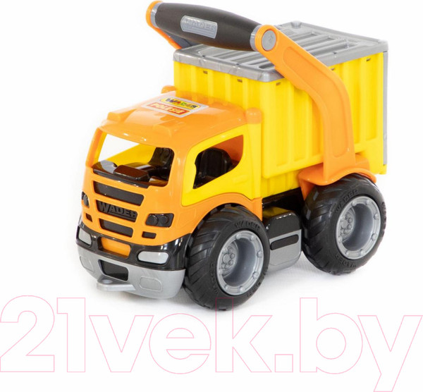 Изображение товара Мусоровоз игрушечный Полесье Контейнеровоз ГрипТрак / 0803 (в сеточке)