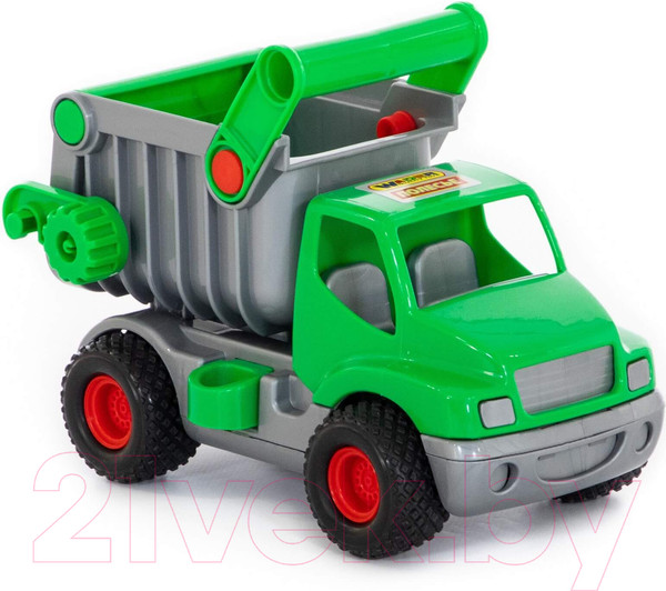 Изображение товара Самосвал игрушечный Полесье КонсТрак / 0575 (зеленый, в сеточке)
