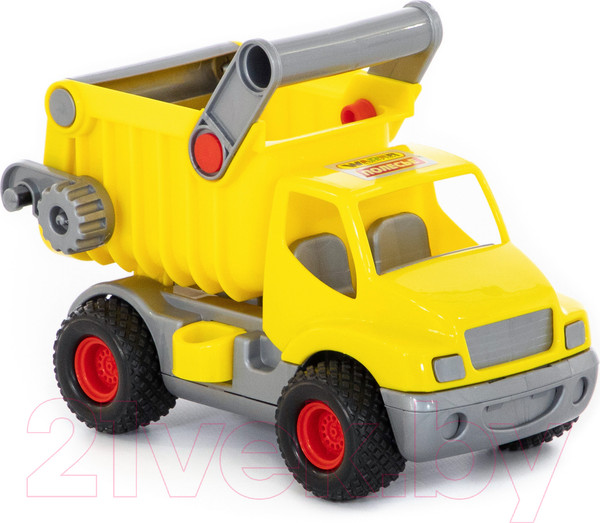 Изображение товара Самосвал игрушечный Полесье КонсТрак / 0407 (желтый, в сеточке)