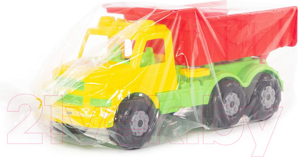 Изображение товара Самосвал игрушечный Полесье Буран №1 / 43627 (желтый/красный)