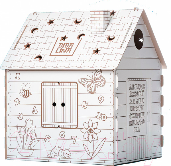 Изображение товара Детский игровой домик BibaLina Дом-раскраска / КДР03-001