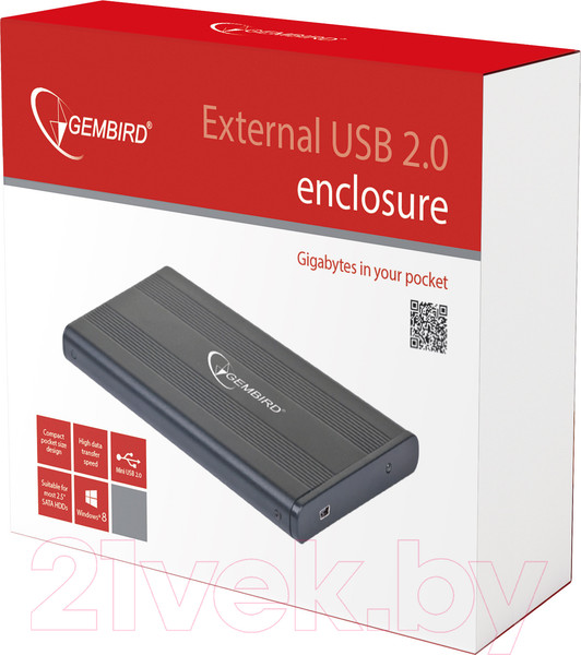 Изображение товара Бокс для жесткого диска Gembird EE2-U2S-5