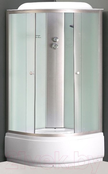 Изображение товара Душевая кабина Coliseum Simple T-80 (белый/матовое стекло)