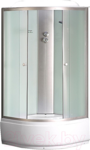 Изображение товара Душевая кабина Coliseum Simple T-80 (белый/матовое стекло)